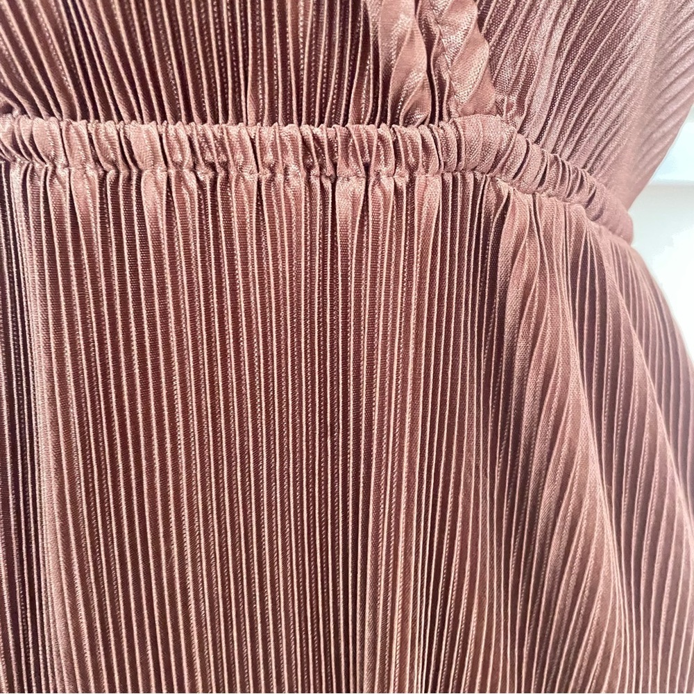 Baltic Born Athena Pleated Maxi Dress | Bronze - Picture 6 of 7